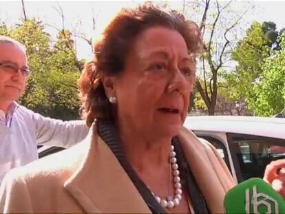 La senadora Rita Barberá no es presenta a les Corts Valencianes