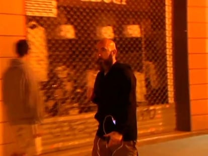 El concejal de la CUP Josep Garganté, en los disturbios de Gràcia