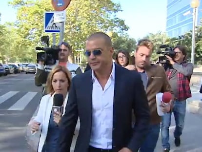 El empresario promotor, Miguel Ángel Flores, a su salida de la Audiencia Provincial de Madrid.