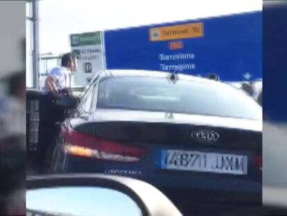 Incidente en una autovía de Barcelona.