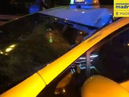 Muere un hombre tras ser atropellado por un taxi en la M-40 de Madrid