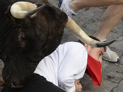 Un herido grave en el encierro de los toros de Dolores Aguirre