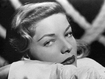 Lauren Bacall en un fotograma de 'Tener y no tener', de Howard Hawks.