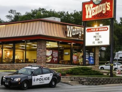 El restaurante donde murió el técnico de 'Cops'.