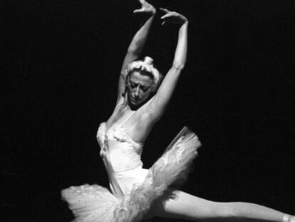 La bailarina, en 'El Lago de los Cisnes' en 1979.