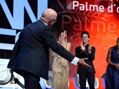 Los miembros del jurado de Cannes aplauden a Audiard.