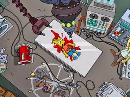Así mata el Actor Secundario Bob a Bart Simpson