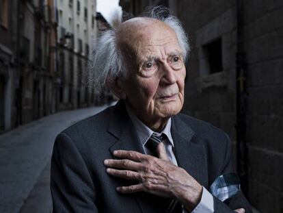 Zygmunt Bauman, en Burgos. En la entrevista habla del impacto de las redes sociales