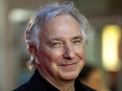 El actor británico Alan Rickman.