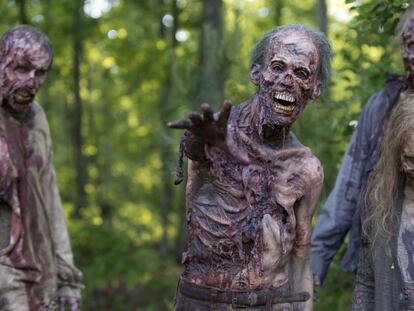Algunos de los zombis de 'The Walking Dead'.