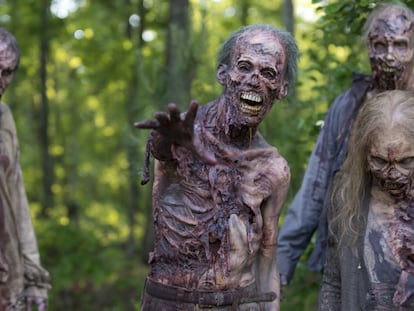 Algunos de los zombis de 'The Walking Dead'.
