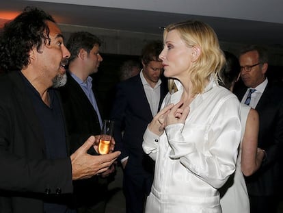 Alejandro González Iñárritu y Cate Blanchett.