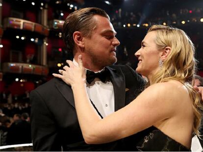 Leonardo DiCaprio y Kate Winslet.