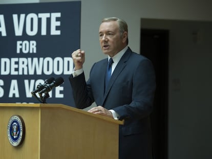 Kevin Spacey, na quarta temporada de 'House of Cards'.