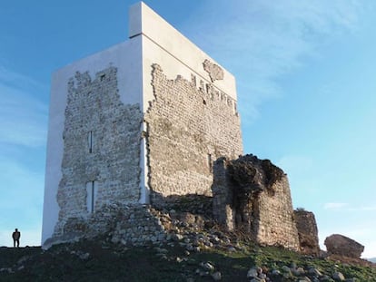 Aspecto del Castillo de Matrera tras la restauración.