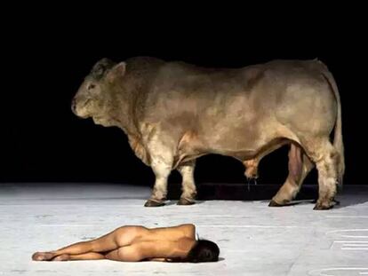 Una escena del montaje de 'Moisés y Aarón', en la Ópera de la Bastilla de París, el pasado año.