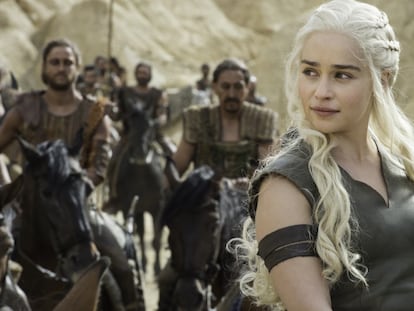 Emilia Clarke é Daenerys Targaryen em ‘Game of Thrones’.