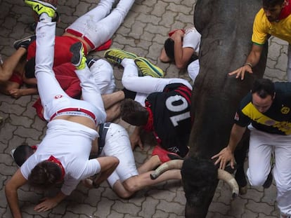 Encierro de los toros de José Escolar Gil.