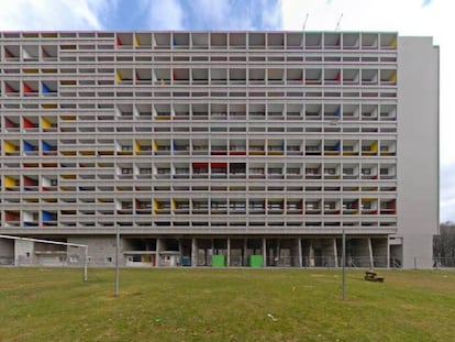 Edifício L'Unité d'Habitation, em Marselha, obra de Le Corbusier de 1952.