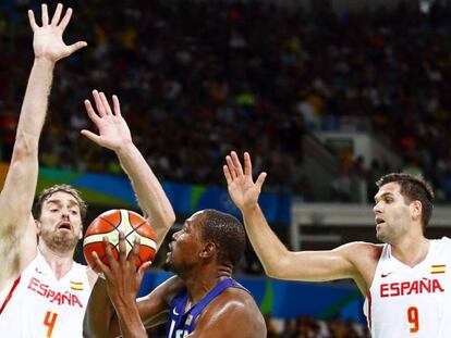 Un momento de la semifinal que enfrentó a España y Estados Unidos en los Juegos Olímpicos de Río.