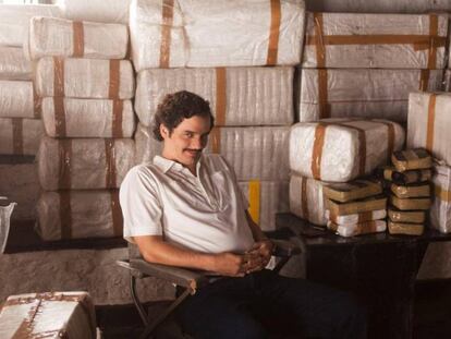 Wagner Moura, interpretando Pablo Escobar na segunda temporada de 'Narcos'.