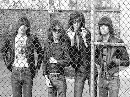 The Ramones en una imagen de 1976 en Nueva York.