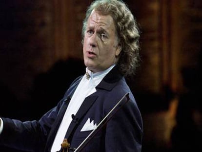 André Rieu, durante un concierto en 2011.