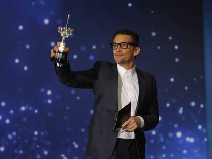 Ethan Hawke, en la rueda de prensa tras recibir el Premio Donosti del Festival de Cine de San Sebastian.