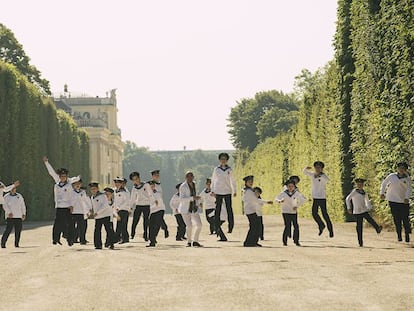 Un grupo de los niños cantores de Viena, en la capital austriaca.
