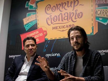 El empresario Alejandro Legorreta y el actor Diego Luna.