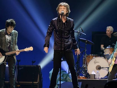 Los Rolling Stones, en un concierto en el Honda Center de Anaheim, en California, el pasado 4 de octubre.