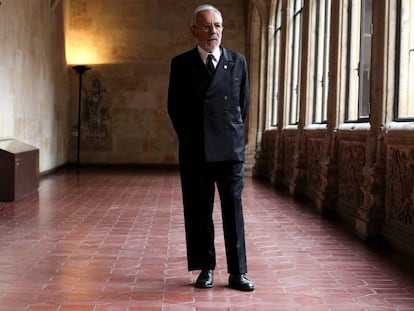 José Luis Gómez, el miércoles durante el homenaje a Miguel de Unamuno en la Universidad de Salamanca.