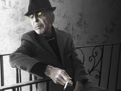 Leonard Cohen, na capa de seu novo disco, “You want it darker”.