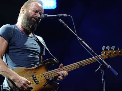 Sting, el 20 de junio de 2015, durante una actuación en Nimes (Francia)