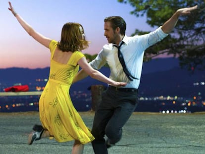Emma Stone y Ryan Gosling, en un fotograma de 'La La Land'.