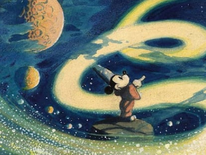 Un boceto de Fantasía, incluido en 'The Walt Disney Film Archives. The Animated Movies', publicado por Taschen.
