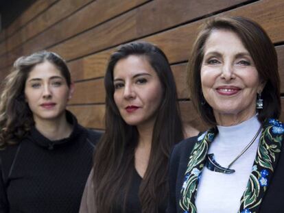 Desde la izquierda, Sofía Mariscal, Violeta Horcasitas y Nina Menocal.