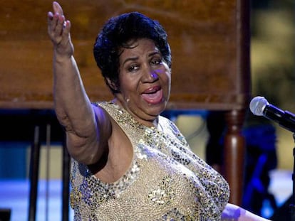 Aretha Franklin en el International Jazz Day Concert, en abril de 2016.