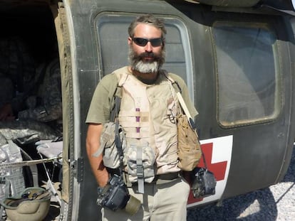 El fotoperiodista Louie Palu, en misión con los equipos médicos en Kandahar (Afganistán).