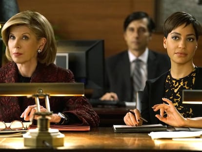 Christine Baranski y Cush Jumbo, en 'The Good Fight'.