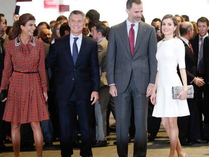 Los Reyes inauguran Arco junto al presidente de Argentina, Mauricio Macri, y su esposa, Juliana Awada. (FOTO: CLAUDIO ÁLVAREZ).