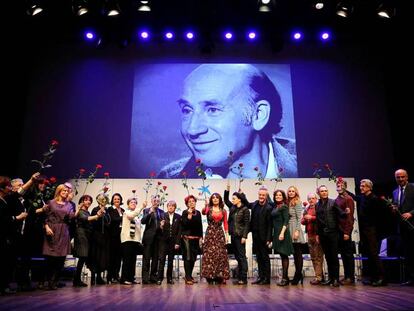 Homenaje al actor y director teatral Adolfo Marsillach, este viernes en Madrid.