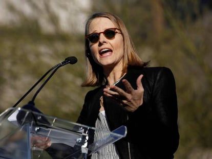 Jodie Foster en el evento de United Talent Agency.