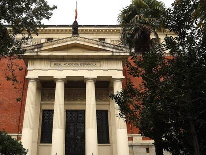 Sede de la Real Academia Española, en Madrid. JULIÁN ROJAS. En vídeo, declaraciones de Soledad Puértolas, académica de la RAE. EPV