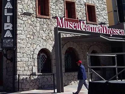 Fachada del museo Thyssen en Andorra la Vella.