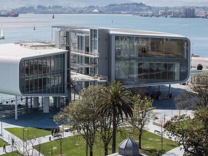 Una imagen del Centro Botín, proyectado por Renzo Piano. En vídeo, una recreación en 3D del edificio.