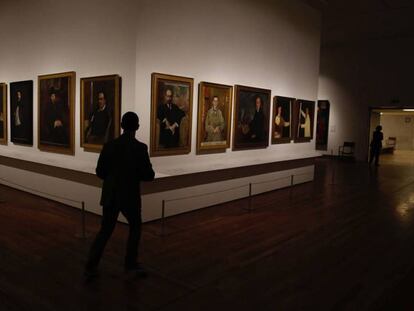 Retratos de Sorolla en la exposición de obras de The Hispanic Society of America en el Museo del Prado.