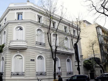 Palacete del duque de Plasencia, en la calle Monte Esquinza de Madrid, que albergará la Fundación Norman Foster.