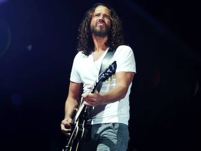 Chris Cornell, durante un concierto de Soundgarden.