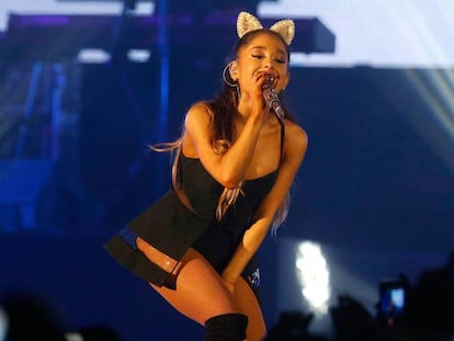 Ariana Grande, en un concierto de 2015.